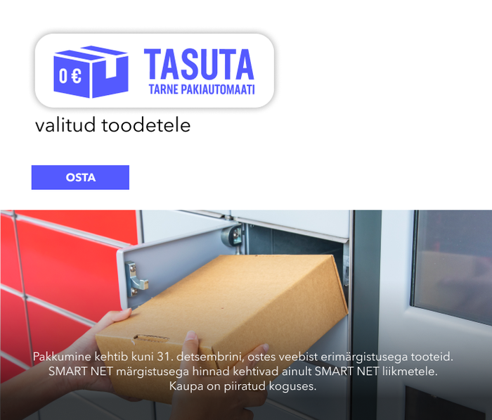 TASUTA TARNE PAKIAUTOMAATI valitud toodetele