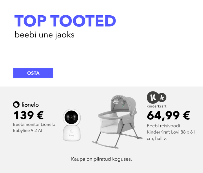 TOP tooted beebi une jaoks