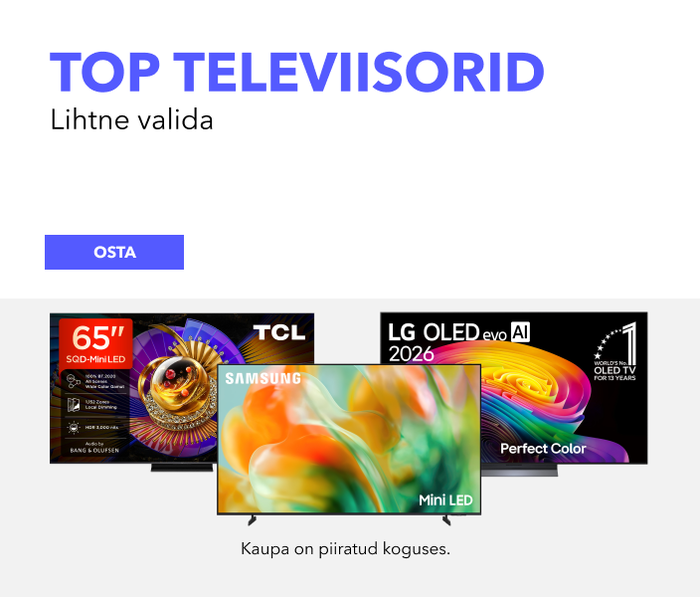 TOP televiisorid. Lihtne valida!