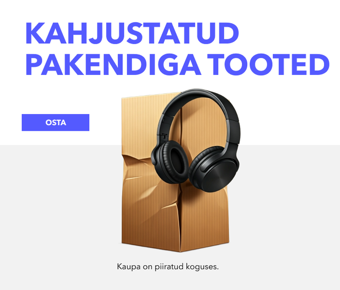 Kahjustatud pakendiga tooted