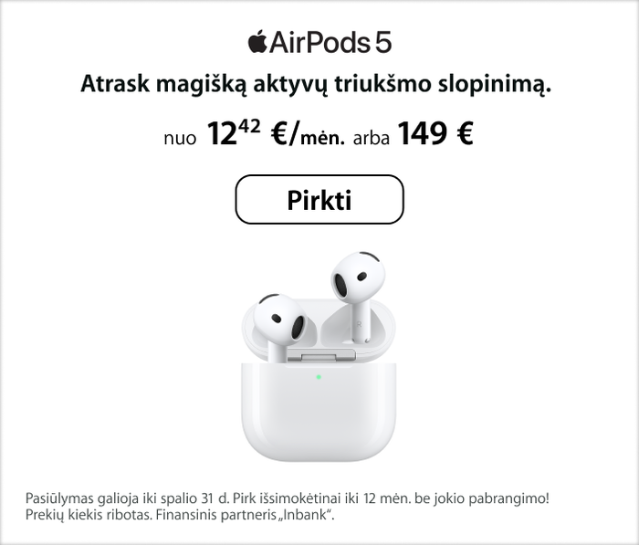 Atrask magišką aktyvų triukšmo slopinimą.