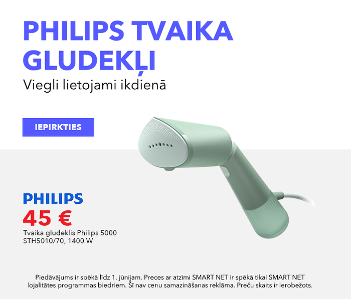 Philips tvaika gludekļi! Viegli lietojami ikdienā