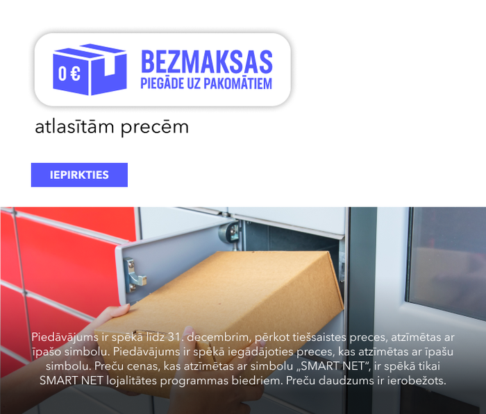 BEZMAKSAS PIEGĀDE UZ PAKOMĀTIEM atlasītajām precēm