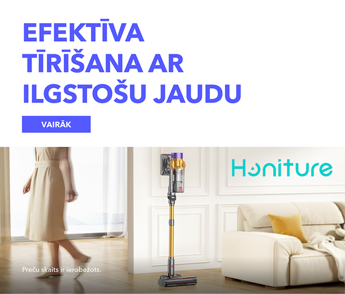 Efektīva tīrīšana ar ilgstošu jaudu