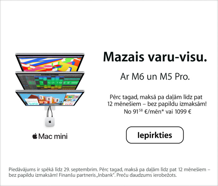 Mazais varu-visu. Ar M6 un M5 Pro.