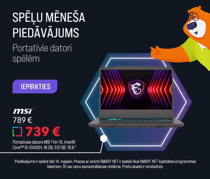 SPĒĻU MĒNEŠA piedāvājums! Portatīvie datori spēlēm