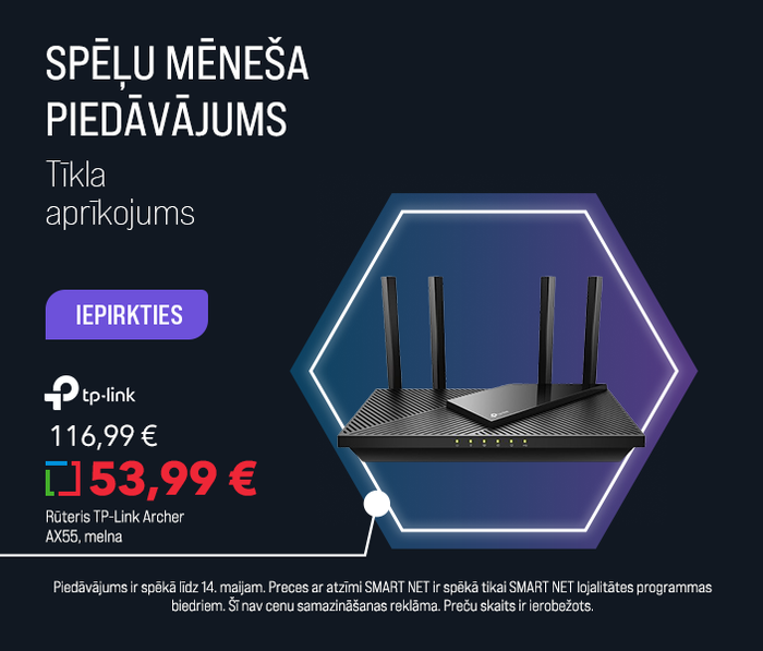 SPĒĻU MĒNEŠA piedāvājums! Tīkla aprīkojums