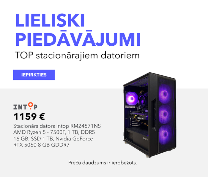 Lieliski piedāvājumi TOP stacionārajiem datoriem