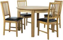 Valgomojo komplektas Home4you K840082, ąžuolo