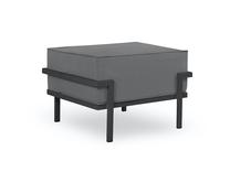 Pufas Calme Jardin Cannes CAL_POUF_83_F2_CANNES3, antracito/grafito, 50 cm x 65 cm x 44 cm