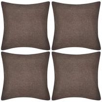 Dekoratyvinė pagalvėlė VLX Cushion Covers, ruda, 80 cm x 80 cm, 2 vnt.