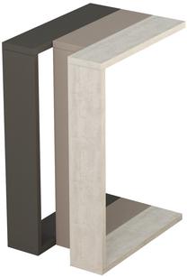 Kavos staliukas Kalune Design Muju, antracito/ruda, 40 cm x 30 cm x 57 cm