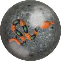 Vaikiškas kamuolys atšokantis Mega Bounce Loose Snake, 5 cm