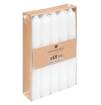 Žvakė, kūginė Atmosphera Hugo, 6 h, 10 vnt., Balta