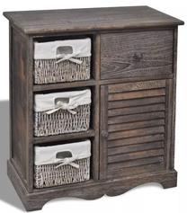 Prieškambario spinta VLX 240795, ruda, 60 cm x 30 cm x 63 cm