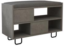 Suoliukas su batų lentyna Kalune Design Troy Retro, pilkas, 35.5 cm x 83.5 cm x 53.5 cm