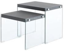 Kavos staliukų komplektas Kayoom Elementary 225, juodas, 46 cm x 40 cm x 43 cm, 2 vnt.