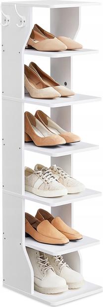 Batų lentyna Vasagle, balta, 30 cm x 26.4 cm x 110.4 cm