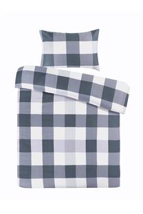 Patalynės užvalkalų komplektas Kenda Sand Nevada 125, balta/tamsiai mėlyna, 155 x 220 cm