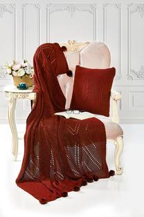 Pledo ir pagalvės komplektas Mijolnir Ponpon 303EVN1194, raudonas, 130 cm x 170 cm