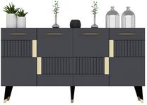 Komoda Kalune Design Moda, antracito, 150 cm x 40 cm x 80 cm