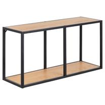 Lentyna Seaford, juoda/medžio, 72.5 cm x 24 cm x 37 cm