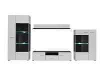 Sekcija Furnival Solido, balta, 310 cm x 35 cm x 190 cm