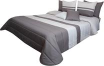 Lovatiesė NM45-E, pilka/grafito, 240 cm x 240 cm