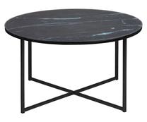 Kavos staliukas Kimi, juodas, 80 cm x 80 cm x 46 cm