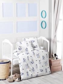 Patalynės užvalkalų komplektas Mijolnir 292LFS1502, balta/tamsiai mėlyna, 100 x 150 cm