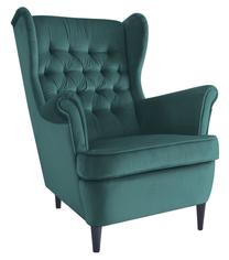 Krėslas Scandinavian Harry Velvet, žalias, 90 cm x 68 cm x 100 cm