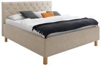 Lova dvigulė San Remo, 180 x 200 cm, ąžuolo/smėlio, be čiužinio, su grotelėmis