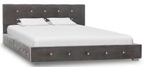 Lova pusantros vietos VLX Velvet 280388, 120 x 200 cm, pilka, be čiužinio, su grotelėmis