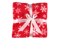 Pledas Winteria Snowflake, baltas/raudonas, 130 cm x 170 cm