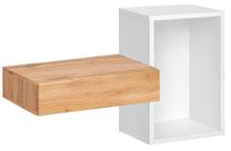 Sieninė lentyna ASM Easy Typ 02, ąžuolo/balta, 100 cm x 30 cm x 60 cm