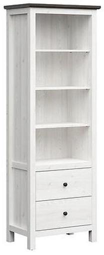 Lentyna Hesen S515-REG2S/20/7-MSJ/SOL, ąžuolo/balta, 71 cm x 44 cm x 203 cm