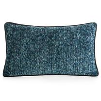 Dekoratyvinės pagalvėlės užvalkalas JA162-03, mėlyna/juoda, 50 cm x 30 cm