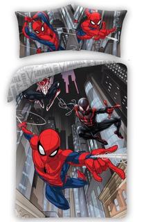 Vaikiškas patalynės užvalkalų komplektas Spiderman SPM-1928BL, įvairių spalvų, 140 x 200 cm