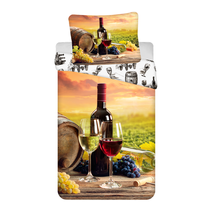 Vaikiškas patalynės užvalkalų komplektas Wine, geltona/žalia/įvairių spalvų, 140 x 200 cm