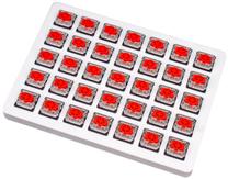 Jungiklis Keychron Gateron Low Profile Mechanical Red Switch Z121, skaidri/raudona