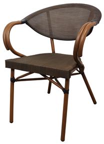 Lauko kėdė Besk, ruda, 81 cm x 72 cm x 86 cm