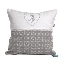 Pagalvės užvalkalas Altom Provanso ALT1709004208, balta/pilka, 40 cm x 40 cm