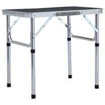 Stovyklavimo stalas VLX Folding Camping Table, rudas, 60 cm x 45 cm x 56 cm