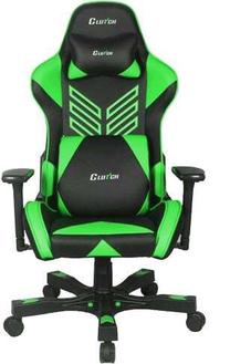 Žaidimų kėdė Clutchchairz Crank Onylight Edition, 52 x 56.5 x 37 - 45 cm, juoda/žalia