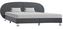 Lova pusantros vietos VLX Bed Frame, 120 x 200 cm, pilka, be čiužinio, su grotelėmis