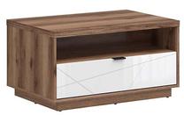 Kavos staliukas Forn, ąžuolo/balta, 90 cm x 60 cm x 48.5 cm