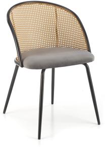 Valgomojo kėdė K508, matinė, pilka, 54 cm x 57 cm x 78 cm