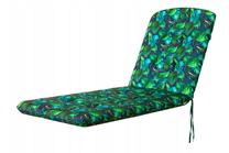 Lauko baldų čiužinys Hobbygarden Beatriz 3D, mėlyna/žalia, 185 x 60 cm