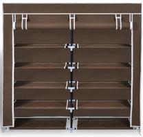 Batų dėžė VLX 240494, ruda, 115 cm x 28 cm x 110 cm