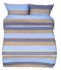 Patalynės užvalkalų komplektas Rustilė The Beach 1237, mėlynas/rudas, 200 x 200 cm